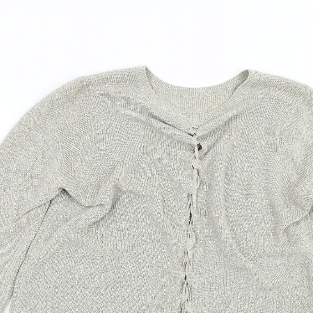 Womens UK Size 12 M&S Gold Pullover Jumper