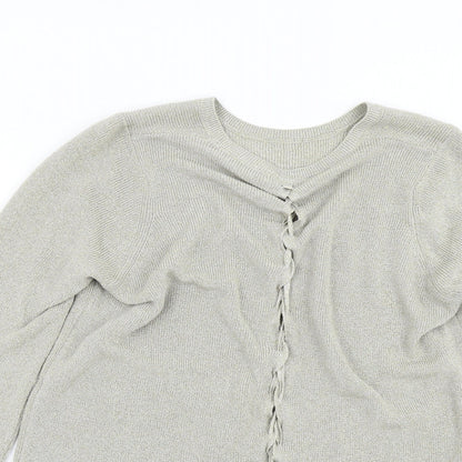 Womens UK Size 12 M&S Gold Pullover Jumper