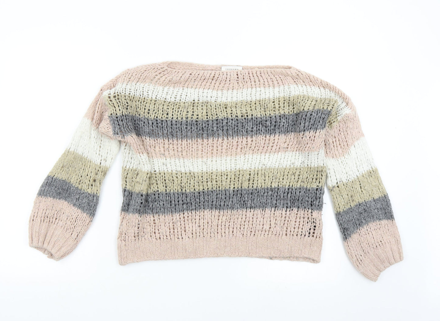 Womens UK Size S Topshop Multicoloured Pullover Jumper