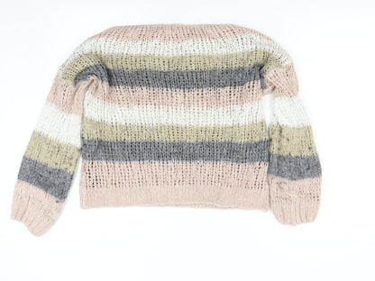 Womens UK Size S Topshop Multicoloured Pullover Jumper