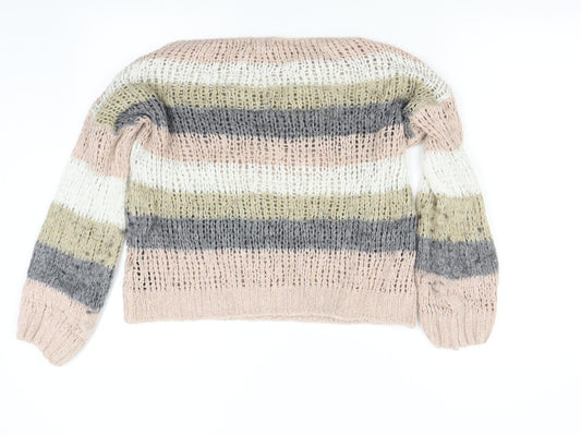 Womens UK Size S Topshop Multicoloured Pullover Jumper