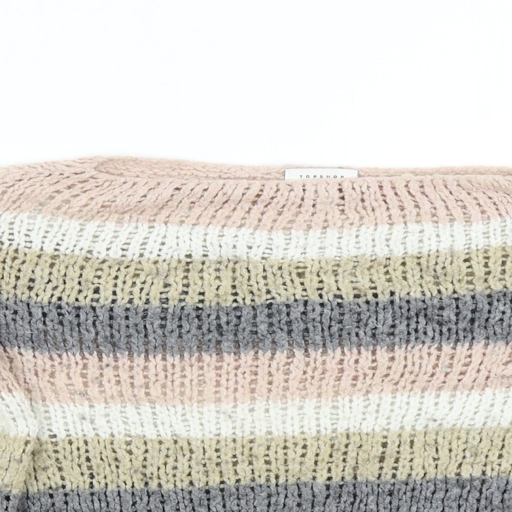 Womens UK Size S Topshop Multicoloured Pullover Jumper