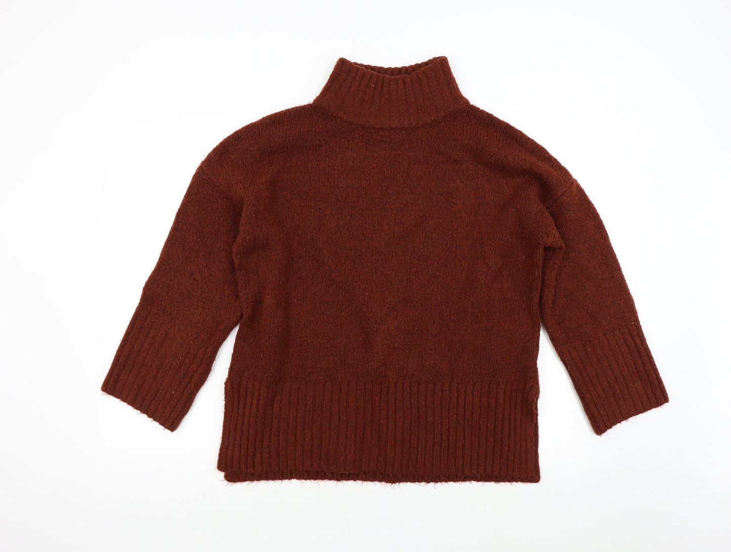 Womens UK Size M Topshop Orange Pullover Jumper