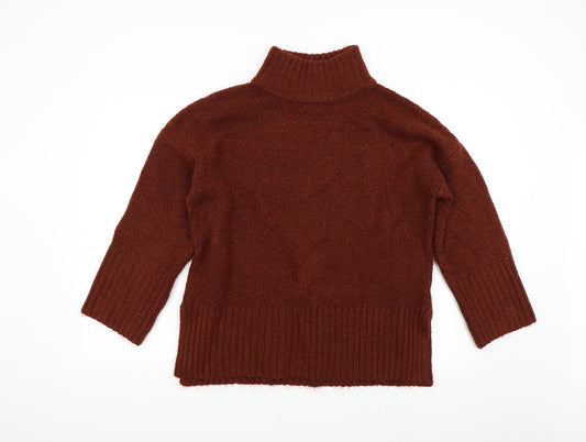 Womens UK Size M Topshop Orange Pullover Jumper