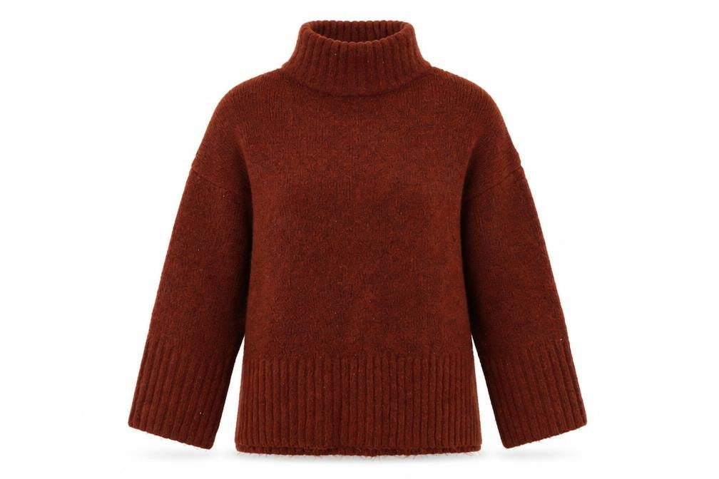 Womens UK Size M Topshop Orange Pullover Jumper