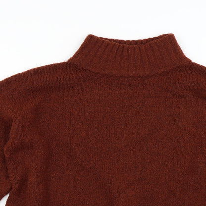 Womens UK Size M Topshop Orange Pullover Jumper