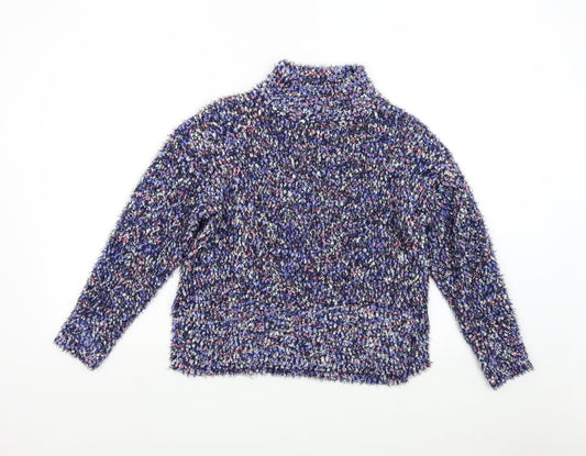 Nutmeg Womens Blue  Knit Pullover Jumper Size 8