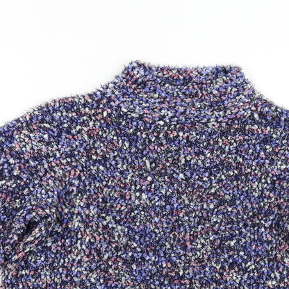 Nutmeg Womens Blue  Knit Pullover Jumper Size 8