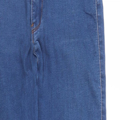 Missguided Womens Blue  Denim Jegging Jeans Size 8 L27 in