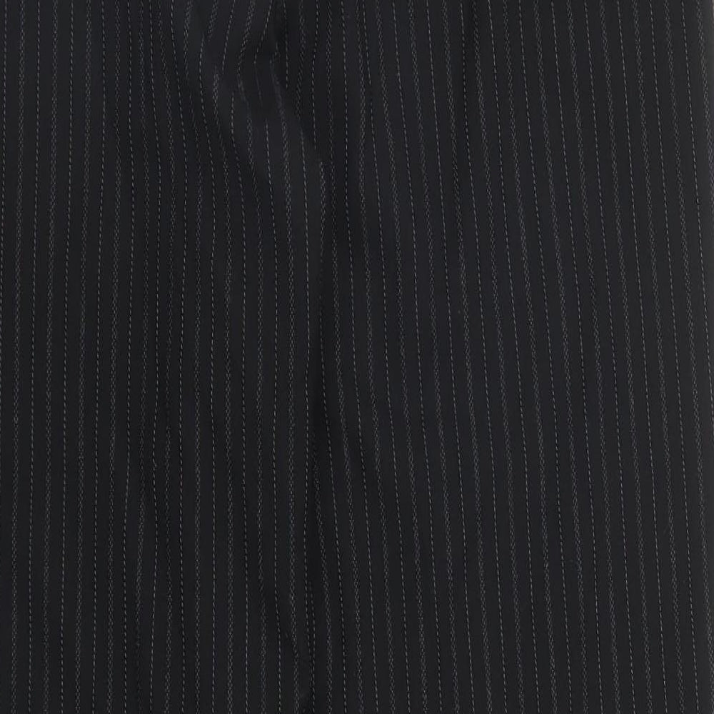 George Womens Black Striped  Trousers  Size 12 L29 in