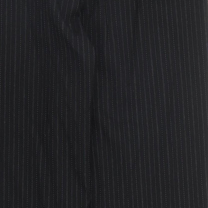 George Womens Black Striped  Trousers  Size 12 L29 in