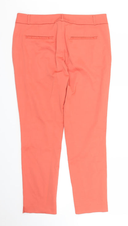 RESERVED Womens Pink   Pedal Pusher Trousers Size 12 L26 in