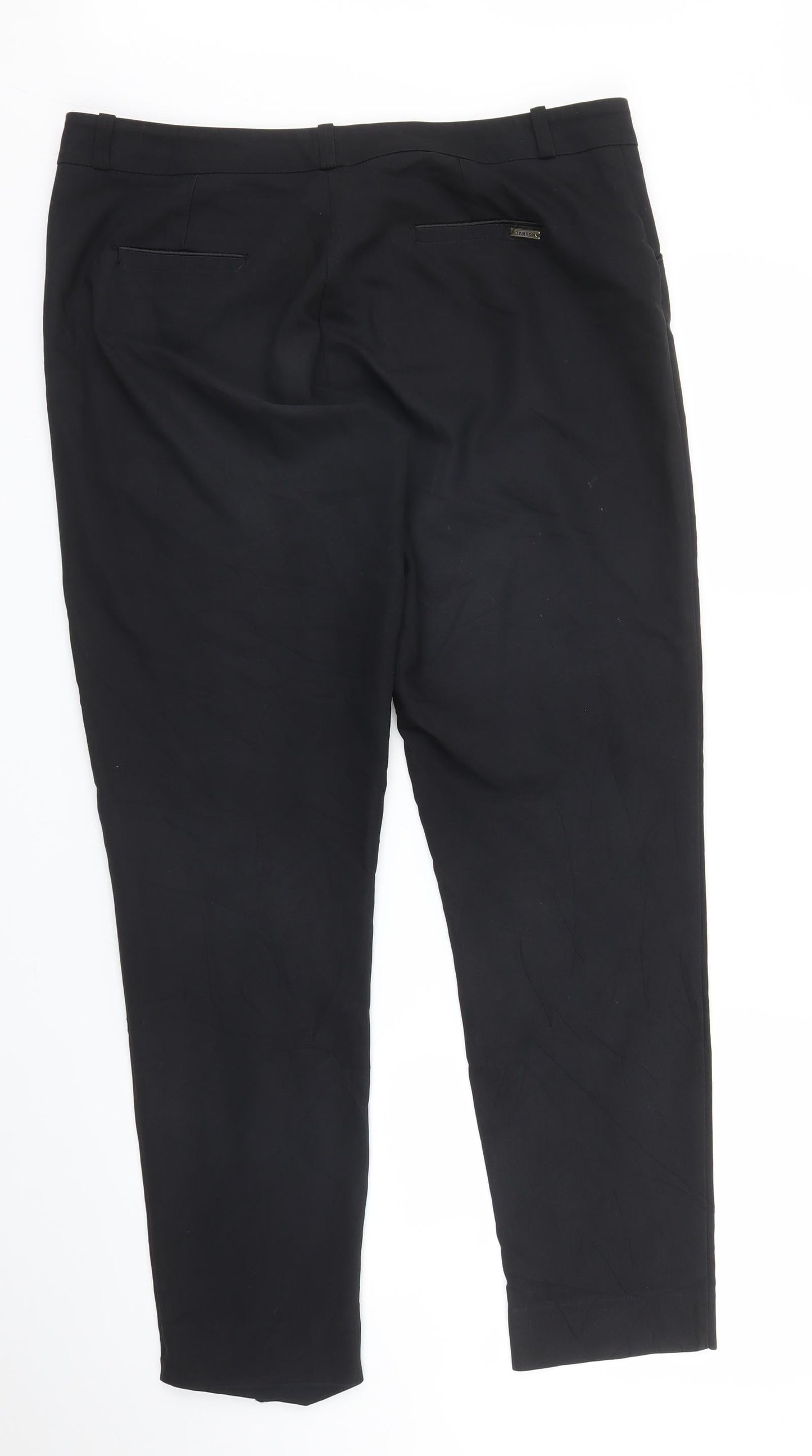 Barton Womens Black   Pedal Pusher Trousers Size M L27 in