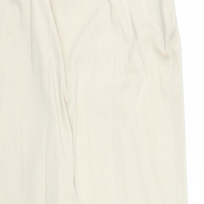 Womens UK Size 14 New Look Regular Fit Pedal Pusher Beige Trousers