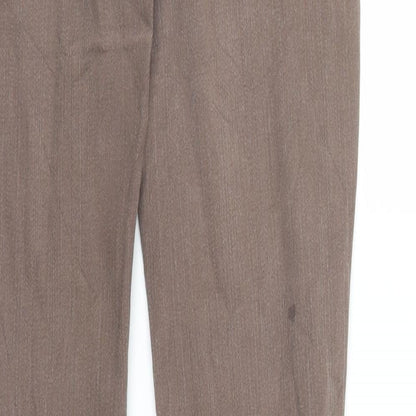 Womens UK Size 4 TALLY WEiJL Regular Fit Skinny Brown Jeans