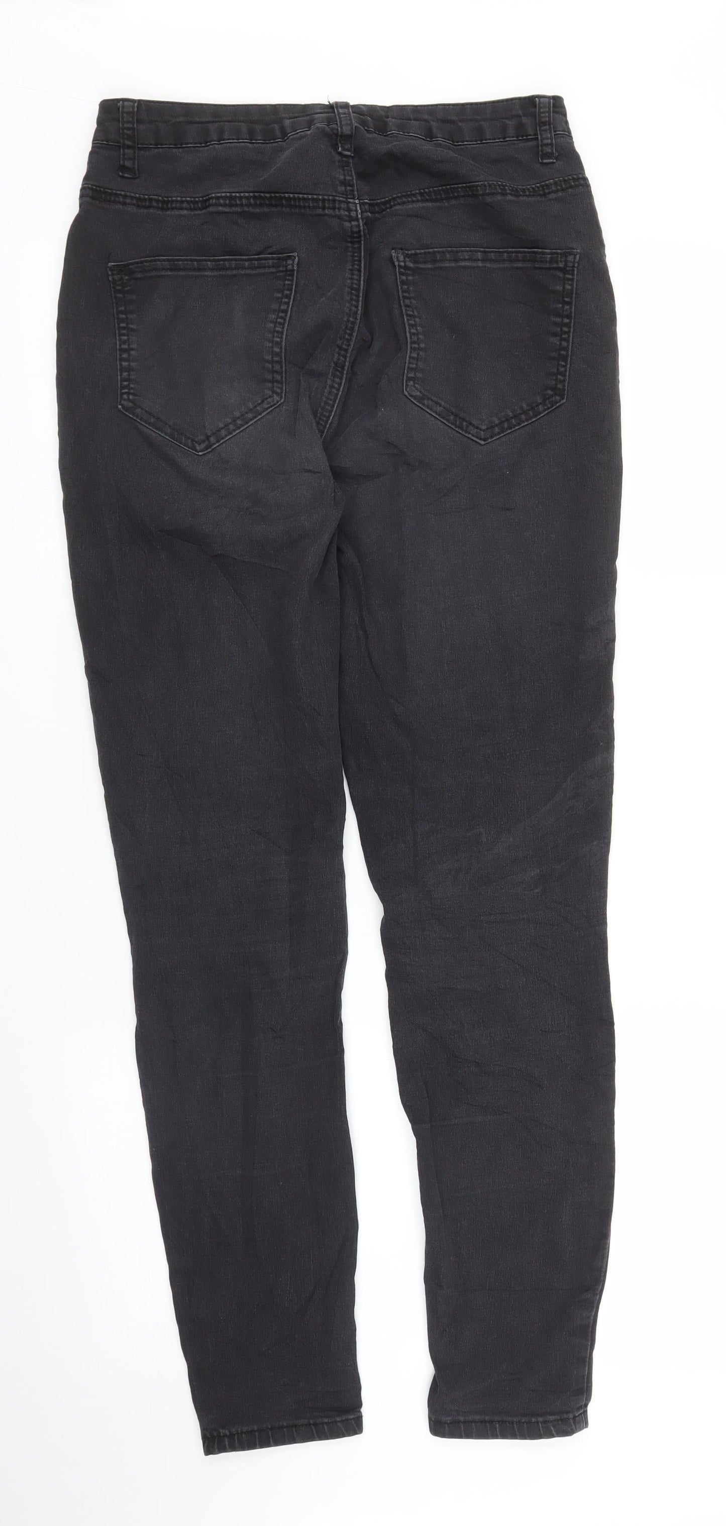 Womens UK Size 30 in FB Sister Regular Fit Skinny Black Jeans