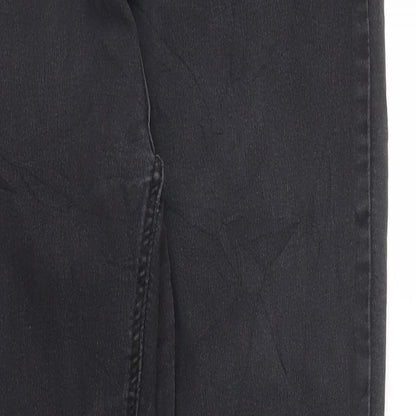 Womens UK Size 30 in FB Sister Regular Fit Skinny Black Jeans