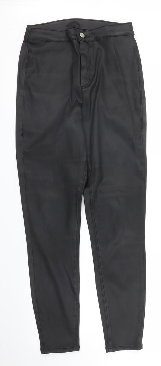 Topshop Womens Black   Carrot Trousers Size 30 in L32 in