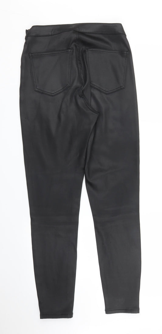 Topshop Womens Black   Carrot Trousers Size 30 in L32 in