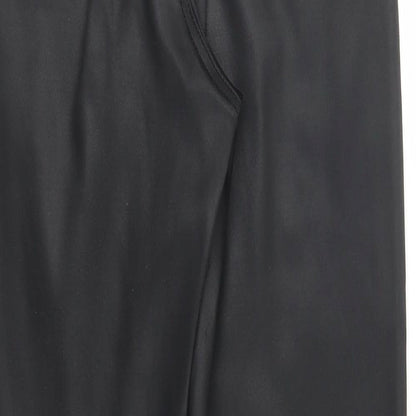Womens UK Size 30 in Topshop Regular Fit Carrot Black Trousers