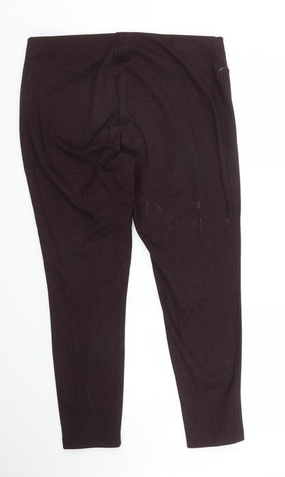 Womens UK Size 16 Debenhams Regular Fit Pedal Pusher Purple Trousers