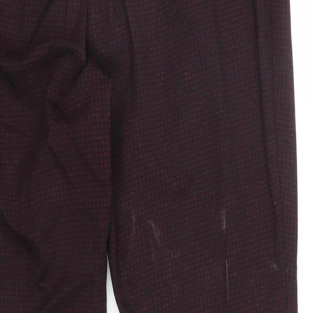 Womens UK Size 16 Debenhams Regular Fit Pedal Pusher Purple Trousers