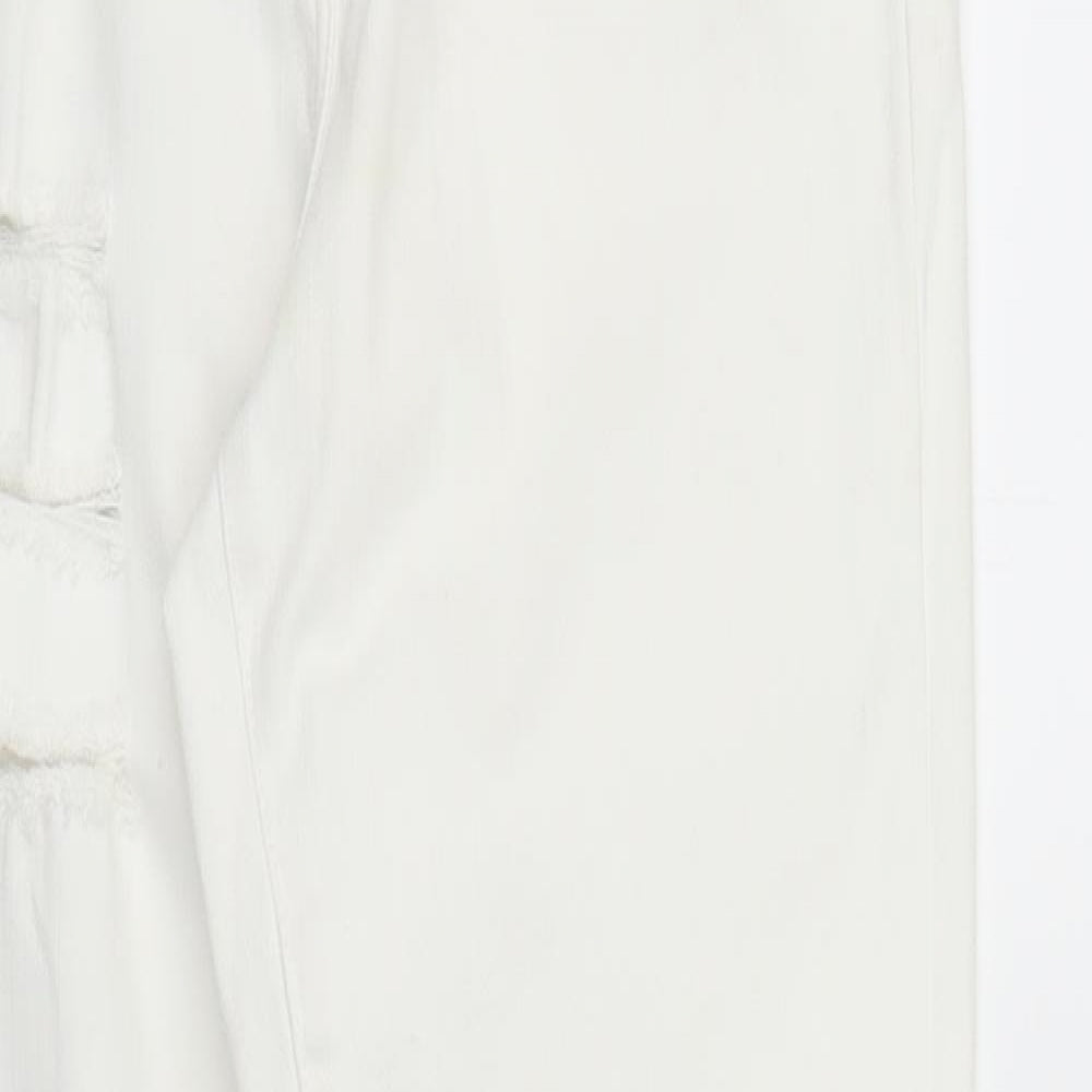 NEXT Womens White  Denim Skinny Jeans Size 12 L27 in