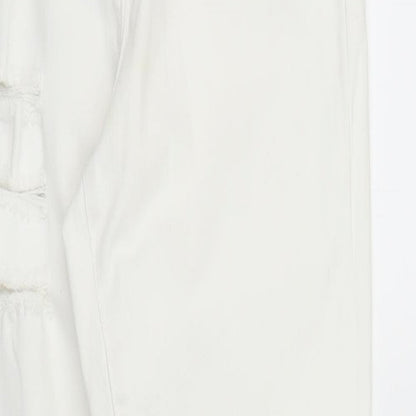 NEXT Womens White  Denim Skinny Jeans Size 12 L27 in