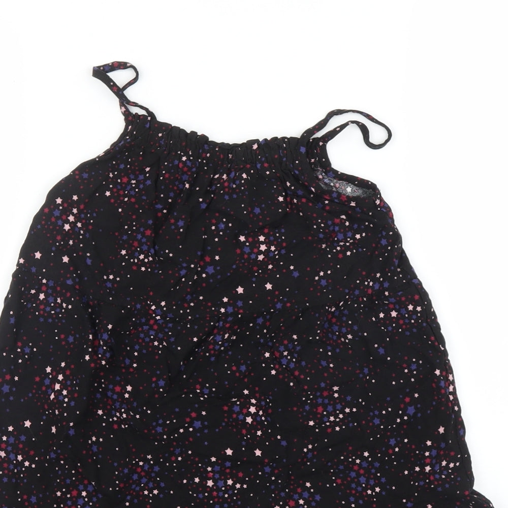 Nutmeg Girls Black   Camisole T-Shirt Size 8 Years