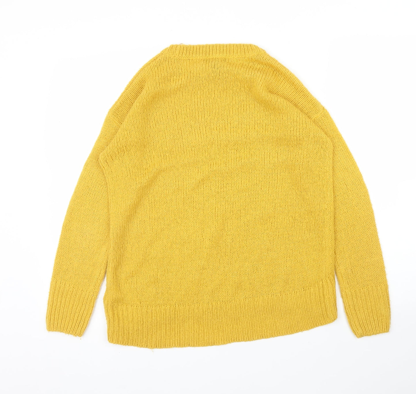 Womens UK Size S New Look Yellow Pullover Jumper