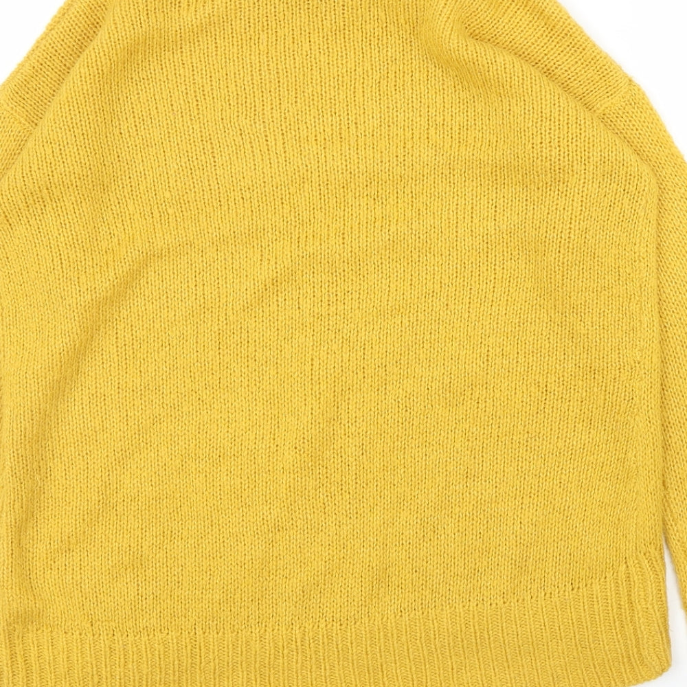 Womens UK Size S New Look Yellow Pullover Jumper