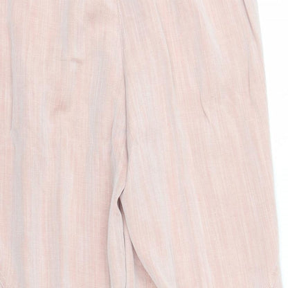 Elton Womens Pink   Capri Trousers Size 12 L22 in