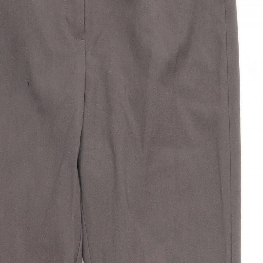 Womens UK Size 12 M&S Regular Fit  Brown Trousers