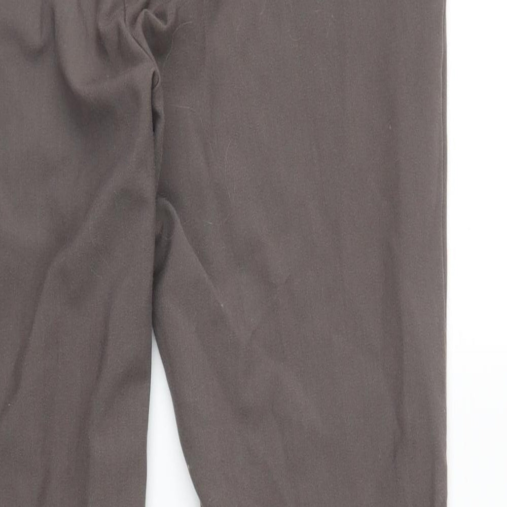 Womens UK Size 12 M&S Regular Fit  Brown Trousers