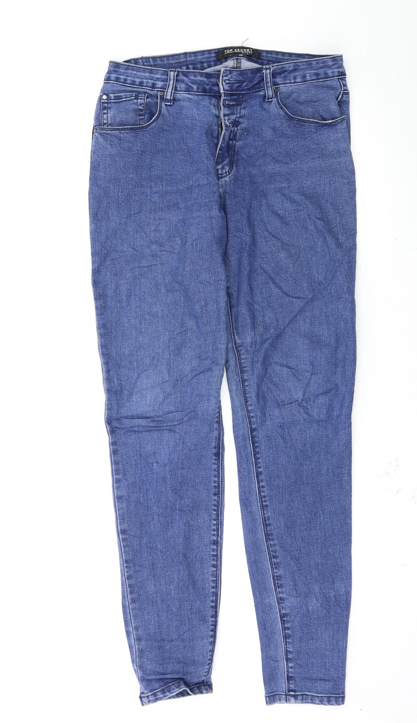Top Secret Womens Blue   Skinny Jeans Size 12 L30 in