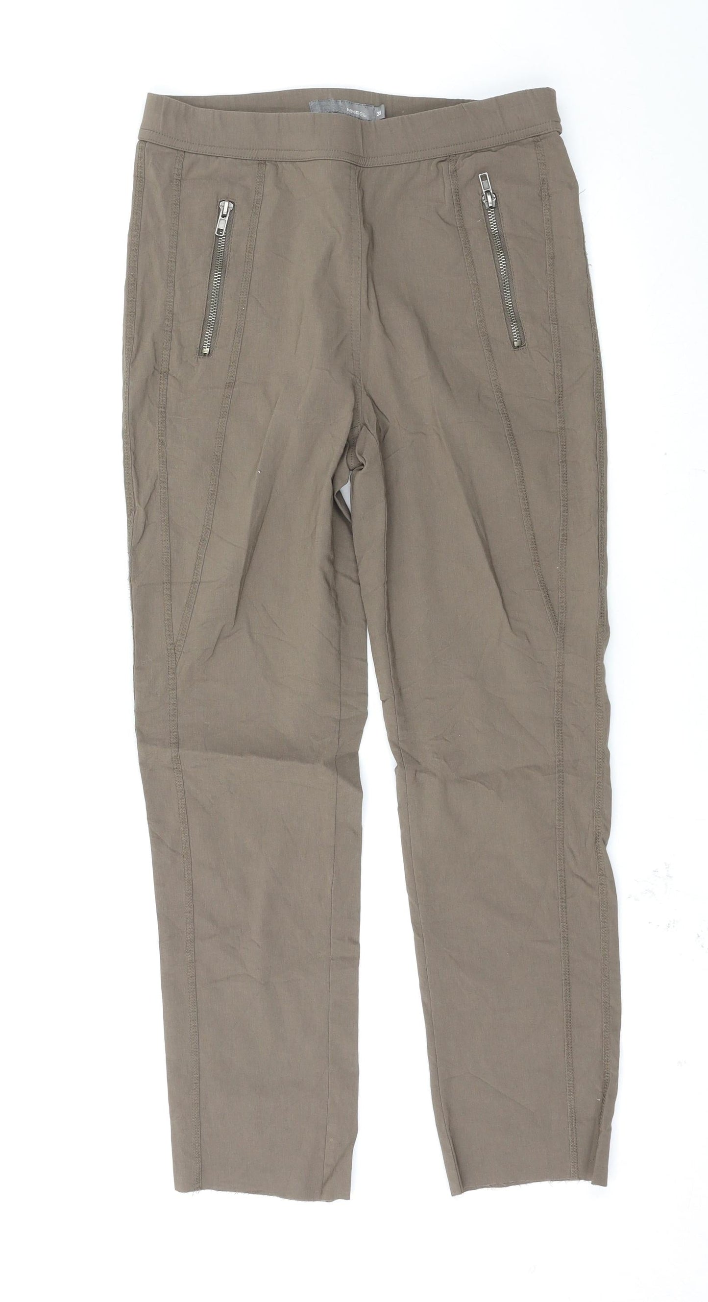 Mingel Womens Brown   Trousers  Size 10 L26 in