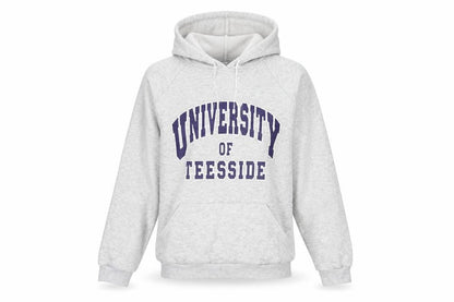 Front view of jsw women’s grey pullover hoodie, size M