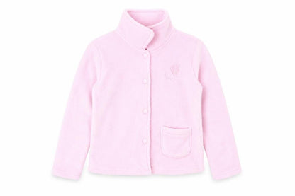 Front view of Camille women’s pink jacket, size UK 12
