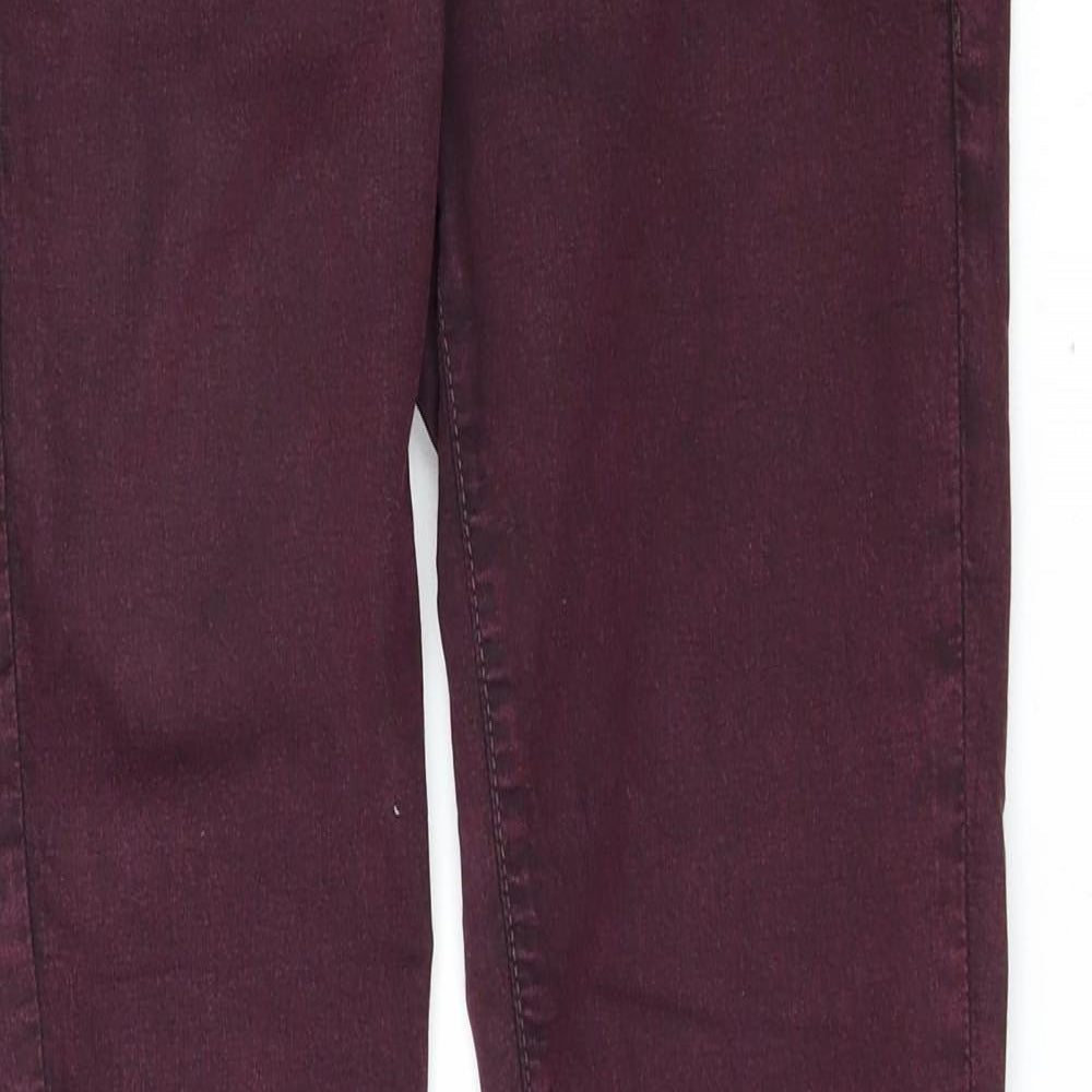 Topshop Womens Purple   Skinny Jeans Size 28 L32 in