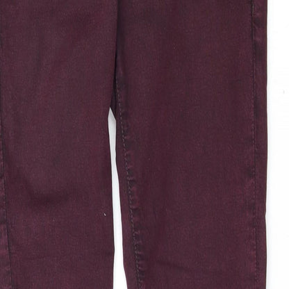 Topshop Womens Purple   Skinny Jeans Size 28 L32 in