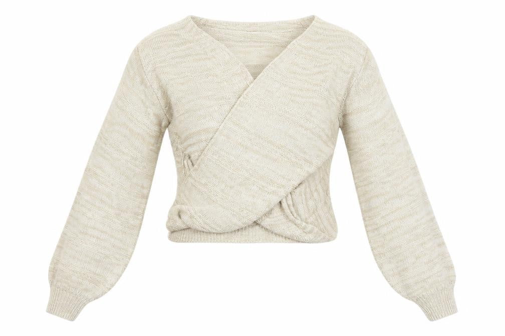 Womens UK Size S SheIn Beige Pullover Jumper