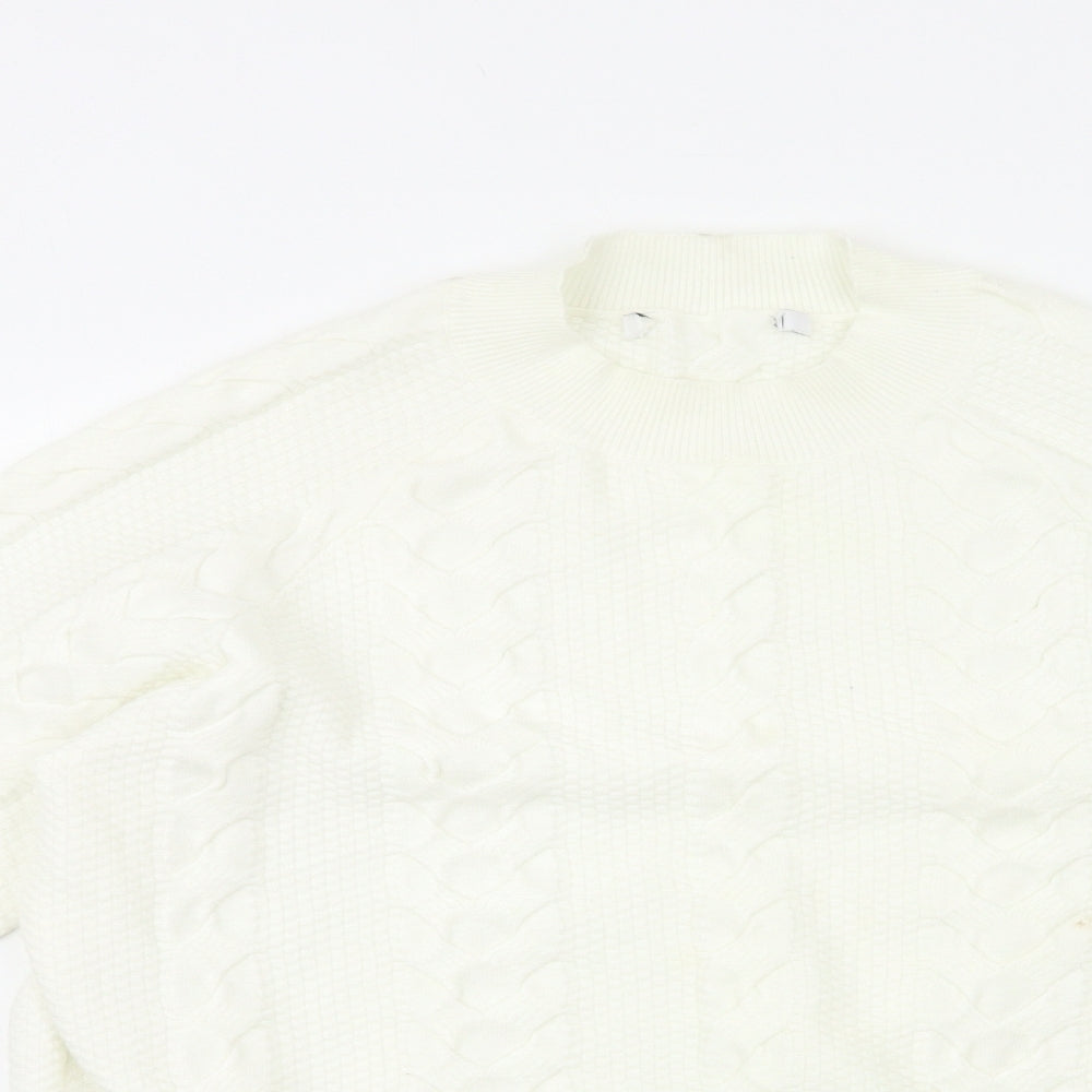 Womens UK Size 14 Very White Pullover Jumper