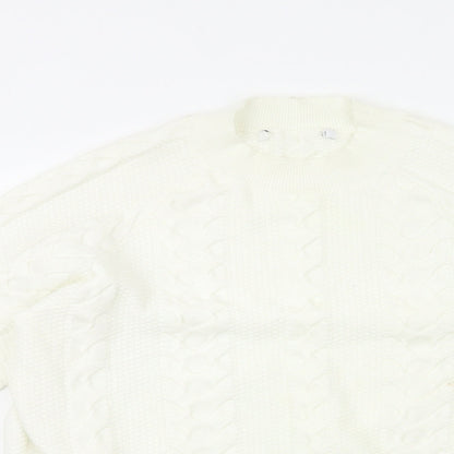 Womens UK Size 14 Very White Pullover Jumper