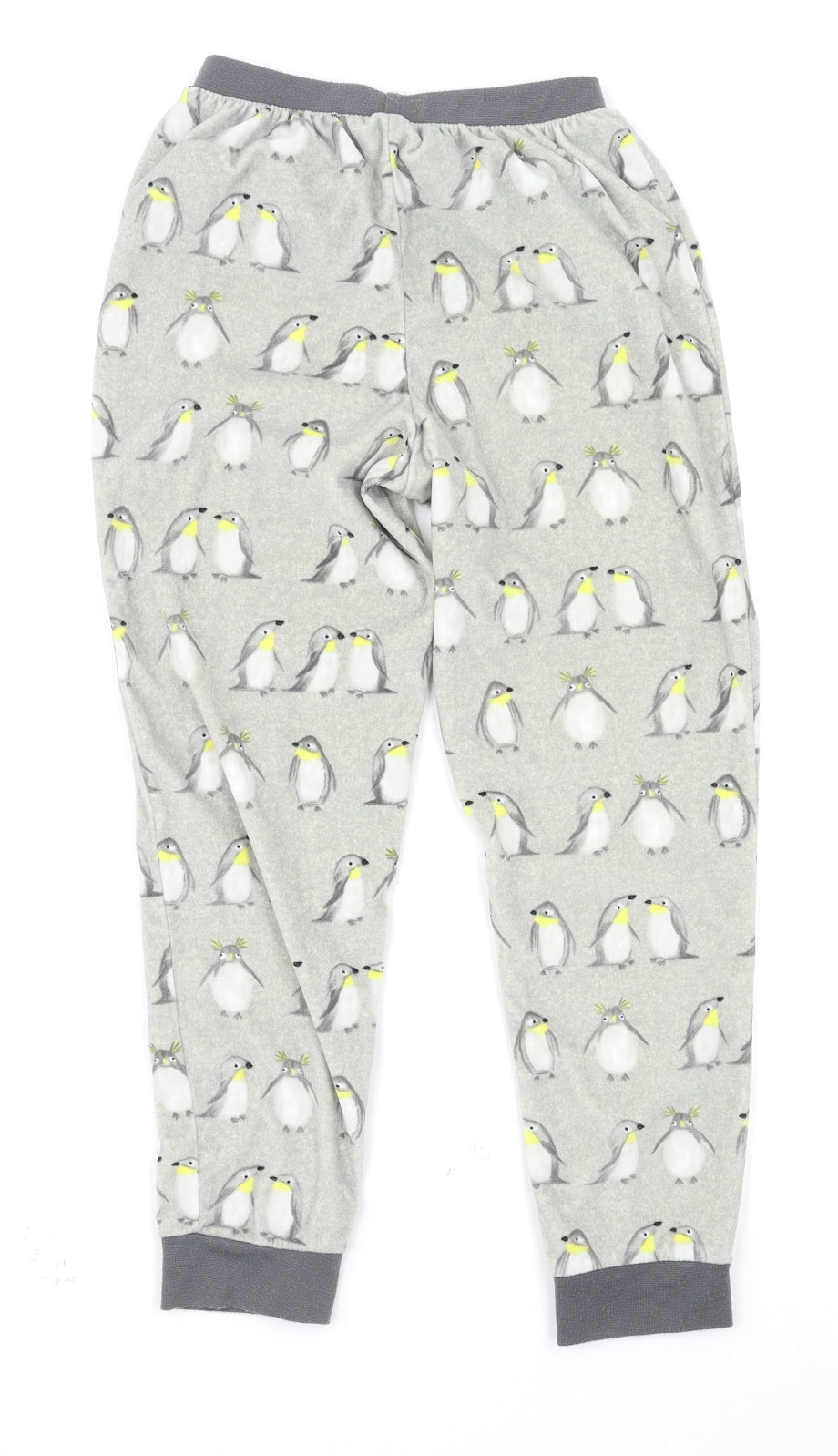 Back view of Tu girls’ grey solid capri pyjama pants, size 8-9, years