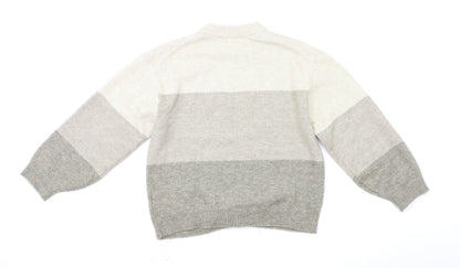 Womens UK Size XS H&M Beige Pullover Jumper