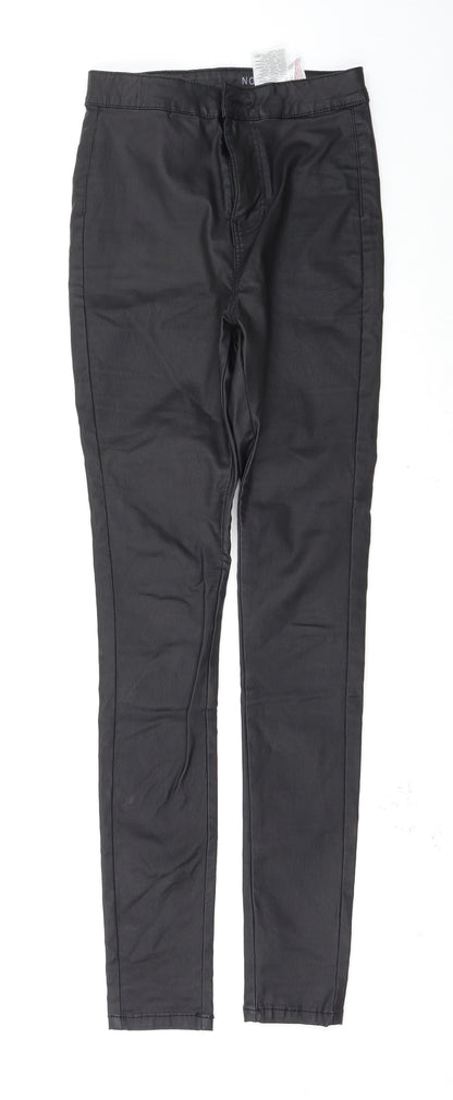 Womens UK Size S Noisy may Regular Fit Jegging Black Trousers
