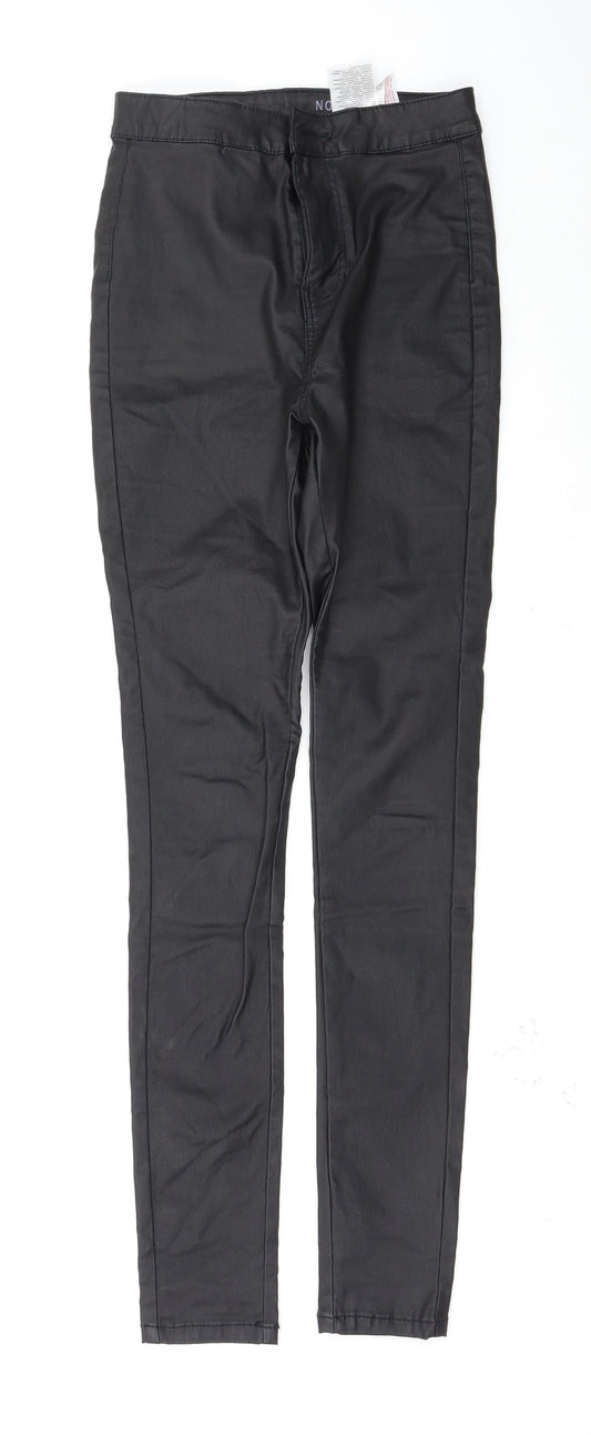 Womens UK Size S Noisy may Regular Fit Jegging Black Trousers