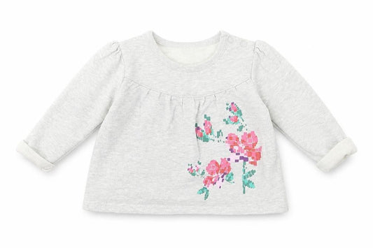 F&F Girls Grey   Pullover Jumper Size 3-6 Months