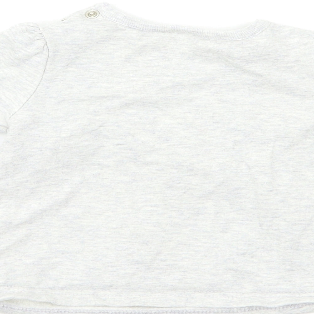 F&F Girls Grey   Pullover Jumper Size 3-6 Months