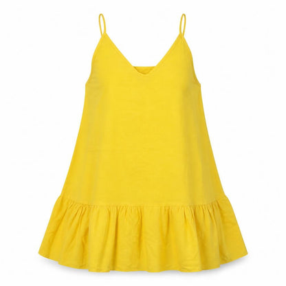 Womens UK Size M Preworn Yellow Basic Blouse
